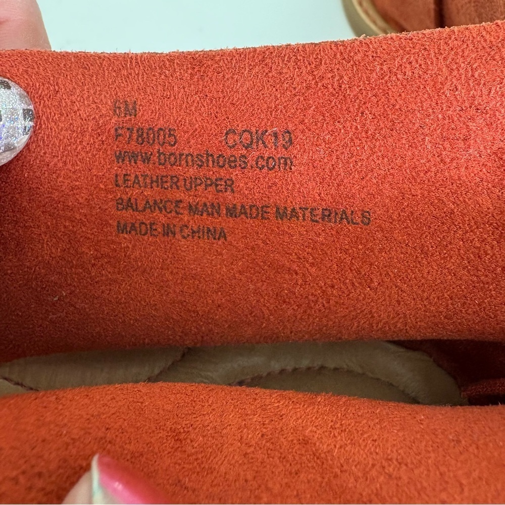 Born Wide Strap Suede Leather Sandals Size 6 - Picture 7 of 7